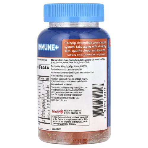 Emergen-C, Immune+ Gummies, Super Orange, 45 Gummies 2