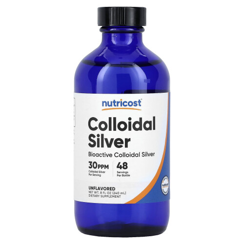 Nutricost, Colloidal Silver, Unflavored, 8 fl oz (240 ml) 2