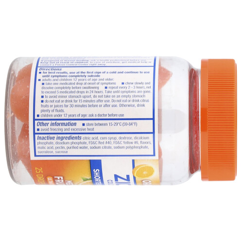 Zicam, Cold Remedy, Medicated Fruit Drops, Ultimate Orange, 25 Drops 2