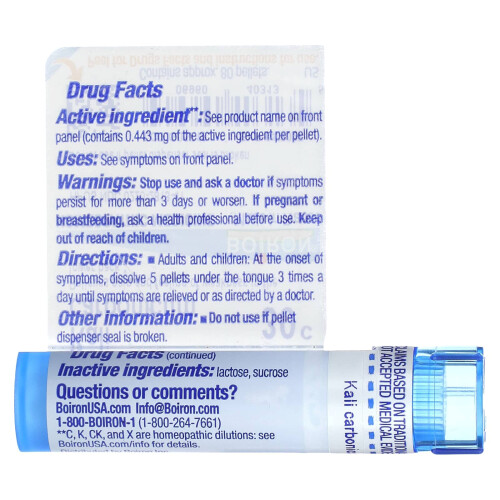 Boiron, Kali Carbonicum, 30C, Ca. 80 Pellets 1
