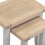 Seconique Windsor Nest of 2 Tables Pebble Grey/Oak Assembled 4