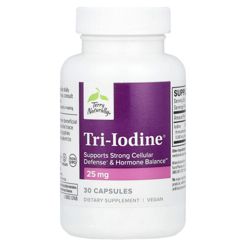 Terry Naturally, Tri-ijode, 25 mg, 30 capsulevorm 2