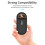 134.2KHz RFID Reader Pet Microchip Scanner Portable Animal Chip Reader for Animal ID Number Identification Black 5