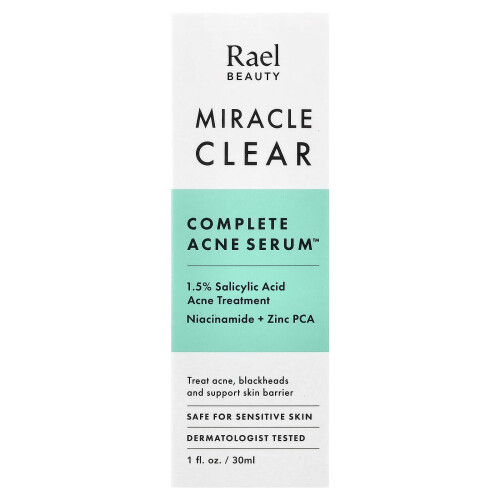 Rael, Miracle Clear, Πλήρης Ακμή Σερουμ, 1 fl oz (30 ml) 1