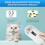 134.2KHz RFID Reader Pet Microchip Scanner Portable Animal Chip Reader for Animal ID Number Identification White 5