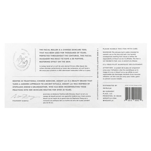 Mount Lai, De Rose Kwarts Faciale Roller, 1 Roller 2