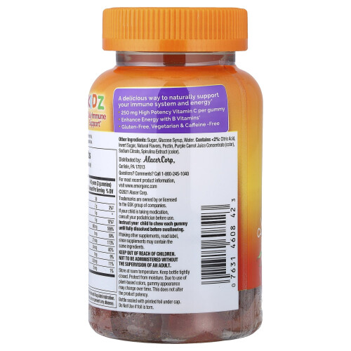 Emergen-C, Kidz, Daily Immune Support Gummies, Berry Bash, 44 Gummies 2
