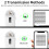 134.2KHz RFID Reader Pet Microchip Scanner Portable Animal Chip Reader for Animal ID Number Identification White 8