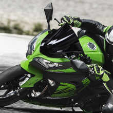2X Motorrad Windschutzscheibe Windschutzscheibe Doppelte Blasé für   300 EX300 2013 2014 2015 2016 2017