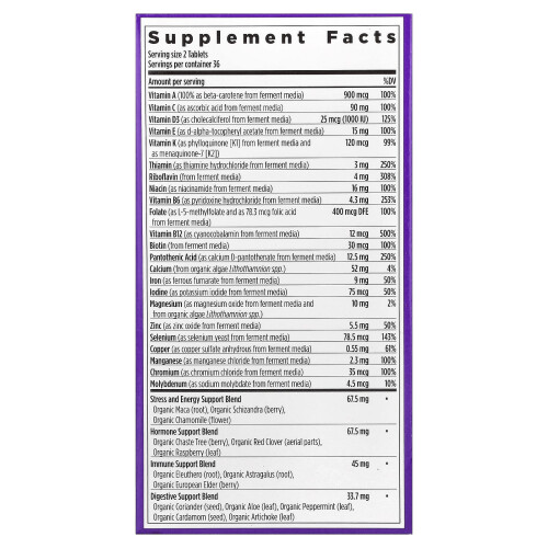 New Chapter, Women's Advanced Multivitamin, 72 Vegetarian Tablets 1
