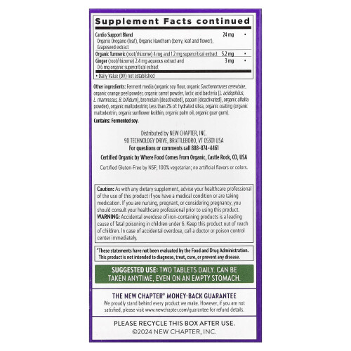 New Chapter, Women's Advanced Multivitamin, 72 Vegetarian Tablets 2