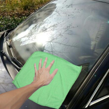 20Pcs Pratico Morbido Nuovo Lavaggio Auto Asciugamano Pulizia Spolverino Auto Detailing Verde Verde in Microfibra