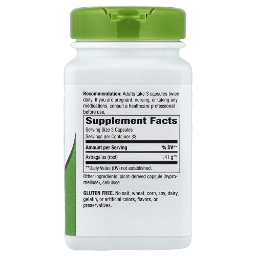 Nature's Way, Ρίζα Αστραγάλου, 1.410 mg, 100 Βεγανικά Φύλλα (470 mg ανά Φύλλο) 1