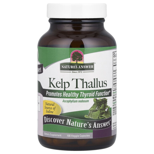 Nature's Answer, Kelp Thallus, 100 Veggie-Kapsules 2