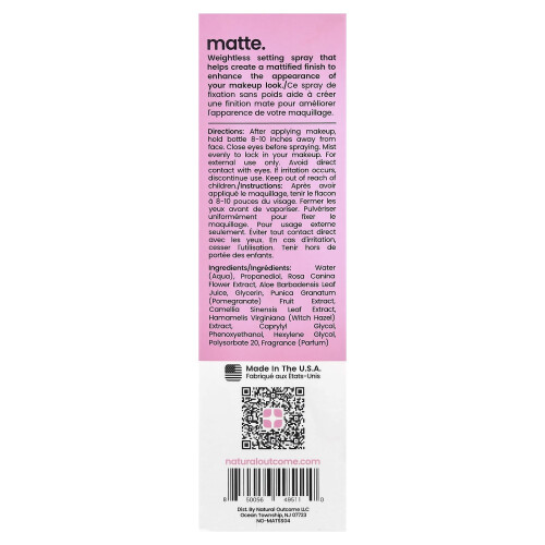Natural Outcome, Ματ, Σετ Συσκευασίας Μακιγιάζ, 4 oz (120 ml) 2