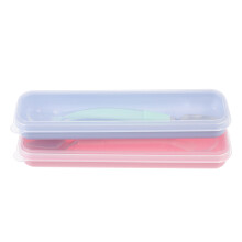 2Ensemble Cuillères Bébé Zébrées Silicone Pour Fruits Variés