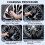 Dual Screen Car Emergency  Power Inflatable Pump Multifunctional Portable Lighter 8000mAh 8