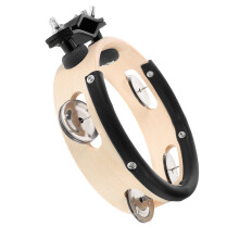 Tambourin Cymbale Bois Métal Son Net Pour Kit Batterie