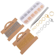 1Ensemble Kit Chaînes Cuivre Fer Multicolores DIY