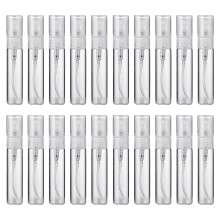 60Pièces Flacons Rechargeables En Verre Plastique