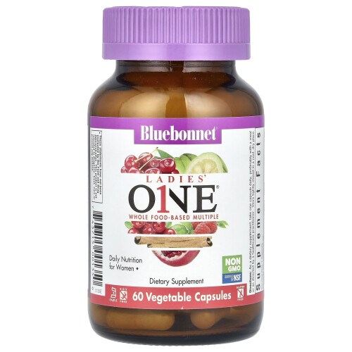 Bluebonnet Nutrition, Ladies' ONEÆ, Πλήρης Φυσικό Πολλαπλό, 60 Φυτικά Καψούλες 2