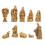 40Pièces Figurines De Résine Khaki Décor Maison Noël 1