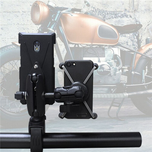 2X Nylon Arm 6cm Double Socket Arm with 1 Inch  Base Mount Motorcycle Camera Extension Arm 1