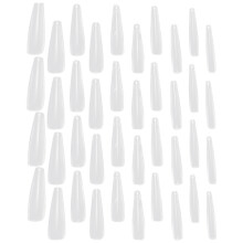 1000Pièces Faux Ongles Salon Transparents Patchs Art Durable ABS