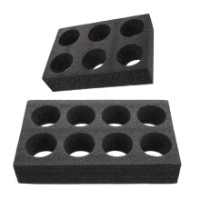4Pièces Porte- Multi-Trous Noir Pour Usage Extérieur