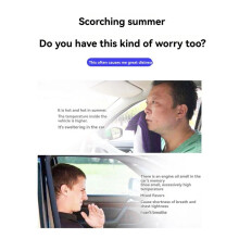 12V Car Fan Double Fan Portable Auto Cooling Fan Cooling Wind Electric Fan Brushless Motor Car Fan for 12V Car