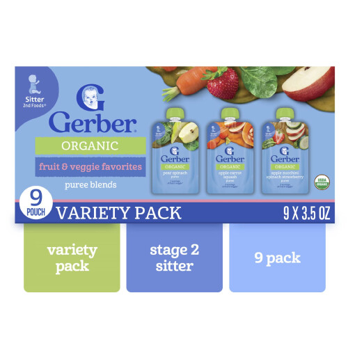 Gerber Alimentos Orgánicos de Variedad de Gerber 2