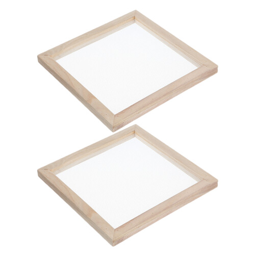 10Pièces Cadre Bois Naturel Pour Papier Éducative