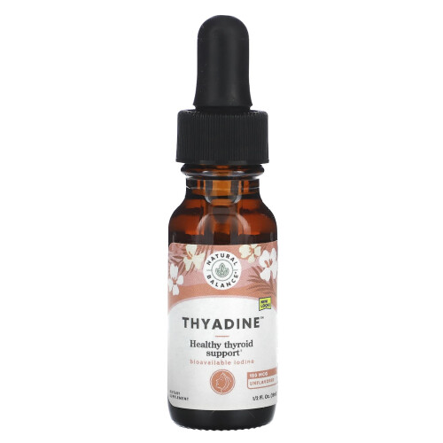 Natural Balance, Θυαδίνη, Υγιεινή Υποστήριξη Θυρεοειδούς, Ακατέργαστη, 150 mcg, 0.5 fl oz (15 ml) 2