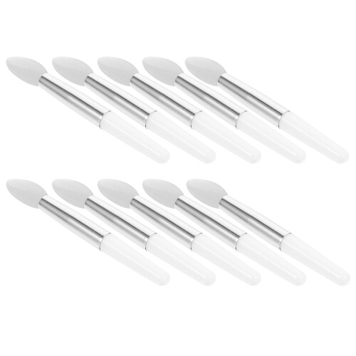 24Pièces Pinceaux Silicone Blancs Application Précis