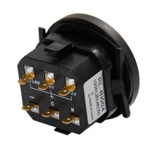 2X LED con Medidor de Horas Indicador de Batería Redondo Medidor de Medidor 12 / 24V 36V 48V 72V para Carro de de Carro de Club
