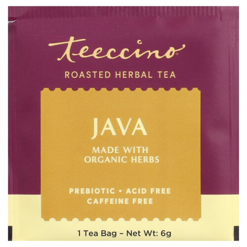 Teeccino, Tè Eroico, Java, Senza Caffè, 25 Bustine, 5.3 oz (150 g) 2