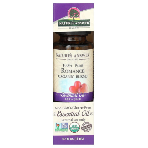 Nature's Answer, 100% Pure Οργανική Βιολογική Βιολογική Ολική, Romance, 0.5 fl oz (15 ml) 1