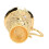 Modell: Retro-Metall-Weinglas; Farbe: Gold 12