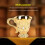 Modell: Retro-Metall-Weinglas; Farbe: Gold 8