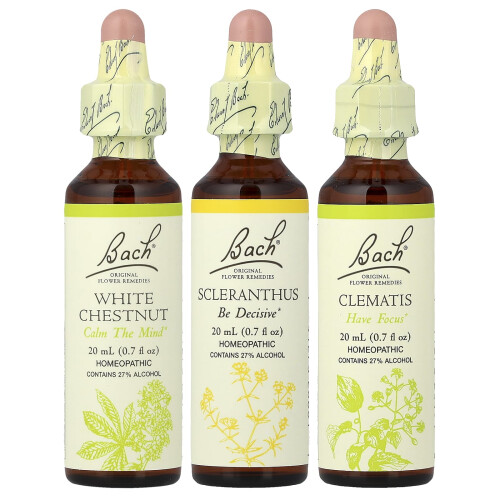 Bach Kit de Foco de Mente da Bach, 3 Gotas, 0.7 fl oz (20 ml) Cada 2