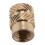 200Pcs M3 Thread Knurled Brass Threaded Heat Set Heat Resistant Insert Embedment Nut for 3D Printer 4