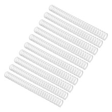 10 pièces de dos de reliure en plastique blanc, 150 pages, 19 mm, 30 anneaux