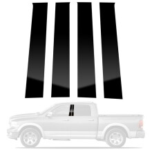 Car Door Window Trim Anti Scratch Stickers Door Pillar Moldings for Ram 1500 2500 3500 2009-2018 Accessories