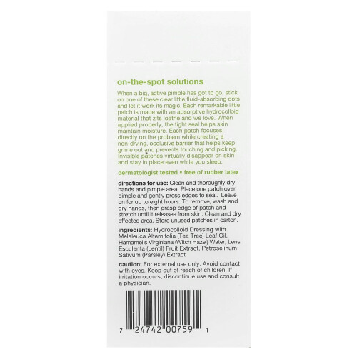 Alba Botanica, Patch per Acne Pimple, 40 Single Use Hydrocolloid Patch 1
