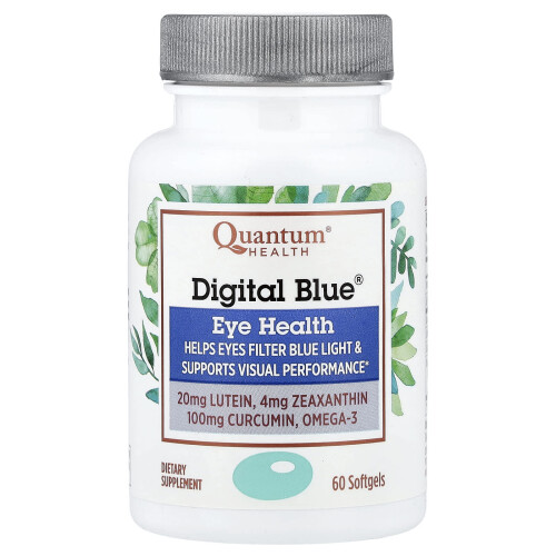 Quantum Health, Digital Blue, Silmän Terveys, 60 Pehmolevytabletteja 2