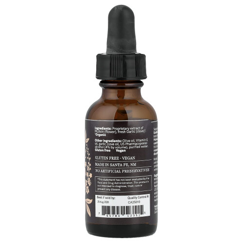 Herbs Etc., Gocce per le Orecchie Mullein Garlic, 1 fl oz (30 ml) 1