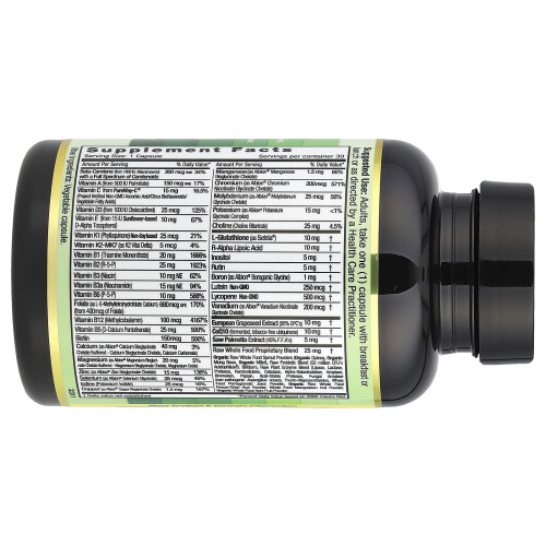 Emerald Laboratories, Men's 45+ 1-Daily Multi, 30 Vegetable Caps 1