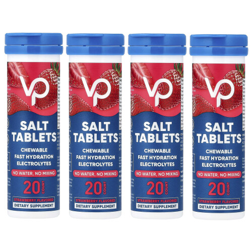 Venture Pal, Salt Tablets Chewable Electrolytes, Strawberry, 80 Tablets 2
