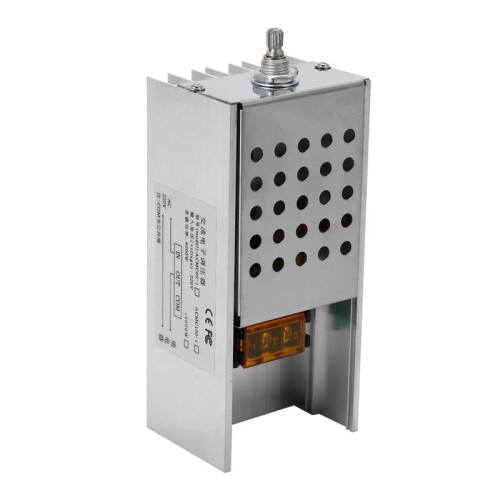 2X AC 220V 6000W SCR Voltage Regulator Controller Electronic Dimmer Thermostat Speed Regulation Mold with Case 1