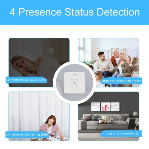 Tuya Zigbee Human Presence Sensor 24G Human Presence Millimeter Wave  Sensor Light Sensing 1